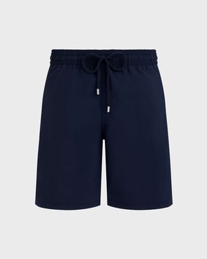 Vilebrequin - Men Long Swim Shorts Solid - Swimwear - Okoa - Blue - Size XXXL