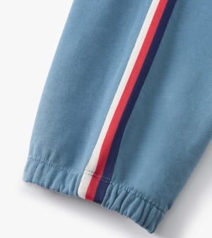 Boys Blue Stone Baggy Track Pants