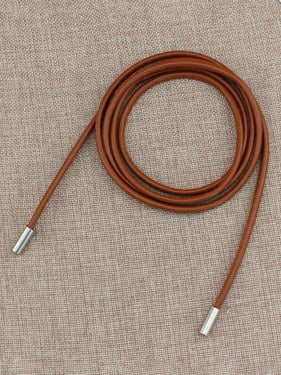 Minimalist Bow-Tie Waist Rope Belt - Camel / one-size