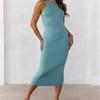 BASE Repeat After Me Midi Dress Teal