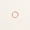 10mm Rose Plain Hoop