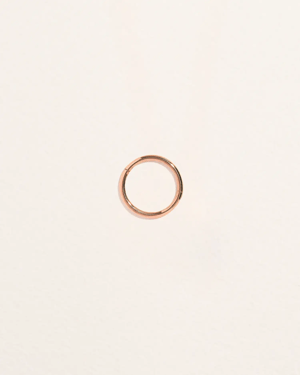 10mm Rose Plain Hoop