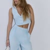 Power Dressing Vest Top Blue