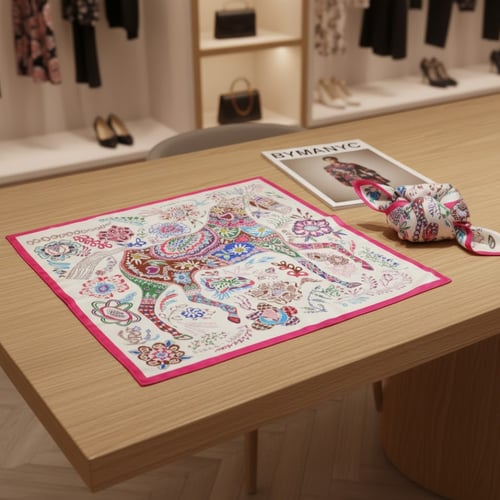 Scarf FLORA EQUINE DELIGHT Metropolitan Collection BYMANYC ® New York