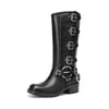 DREAM PAIRS Square Toe Motorcycle Boots