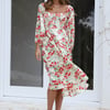 Gal Having Fun Midi Dress Cream