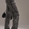 AKIRA Ammo Bonne Soiree Rhinestone Cargo Pants | Black | Size 1X