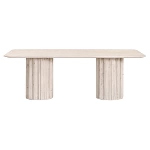 Roma White Wash Reclaimed Pine Dining Table