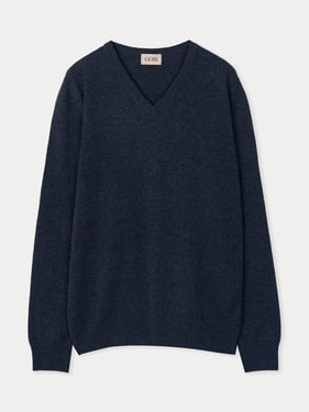 Essential V-Neck Cashmere Sweater - 3XL / charcoal / MK02-75