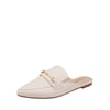 DREAM PAIRS Buckle Pointed Toe Flat Mules