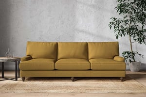 nkuku Marri Sofa | Make To Order | Super Grand | Recycled Cotton Ochre