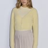 Soft Feel Fluffy Cardigan Yellow