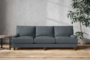 nkuku Marri Sofa | Make To Order | Super Grand | Brera Linen Dusk