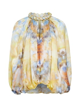 ZIMMERMANN | Citrus Tie Dye-print silk and cotton twill Alchemy blouse | Women | 2
