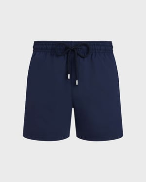 Vilebrequin - Men Stretch Short Swim Shorts Solid - Swimwear - Monrise - Blue - Size XXXL
