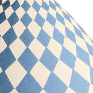30cm extreme empire shade in french blue Jester hand painted card