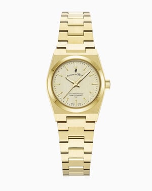 Horizon Ladies 25mm Three-hands Gold-tone Champagne dial Stainless steel swiss watch - 25mm