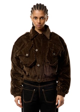 QUILTED CORDOUROY JACKET - XL