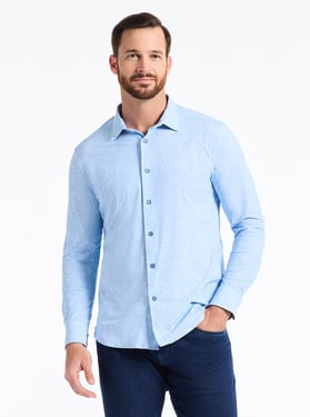 Robert Graham Thurston Long Sleeve Button Down Knit Shirt