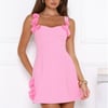 Flirty Florals Mini Dress Pink