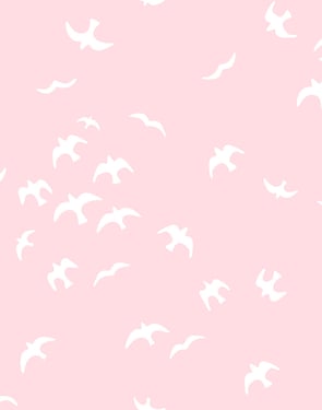 Gulls' Wallpaper by Tea Collection - Ballet Slipper - Traditional / 27 in. x 27 ft.