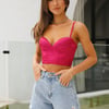 Mia Crop Fuchsia