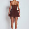 The Ari Sheer Dress Brown