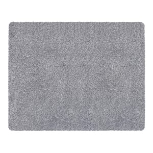 Plain Fleck - Soft Silver Doormat - 80x100cm