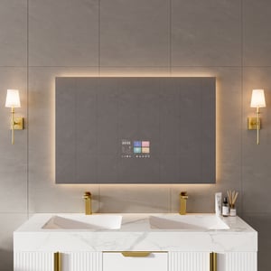 47.2" x 27.6" Smart Bathroom Mirror Waterproof Touchscreen with Multi-Function