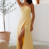 She's Captivating Midi Dress Yellow