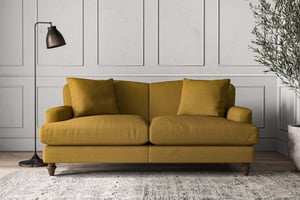 nkuku Deni Sofa | Make To Order | Medium | Recycled Cotton Ochre