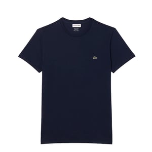 Lacoste Crew Neck Pima Cotton T-Shirt Navy Blue