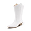DREAM PAIRS Women   s Embroidered Western Cowboy Boots