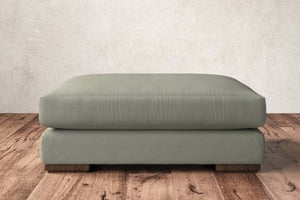 nkuku Guddu Dining Footstool | Make To Order | Grand | Recycled Cotton Seaspray