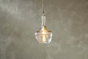 nkuku Agatarla Recycled Glass Pendant | Lights | Small | Clear