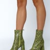 BILLINI Acentha Boots Matcha Snake