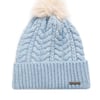 Weird Fish Allerton Cable Knit Bobble Hat Lake Blue Size ONE