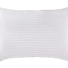 Blake Striped Linen King Sham   White /  Ocean