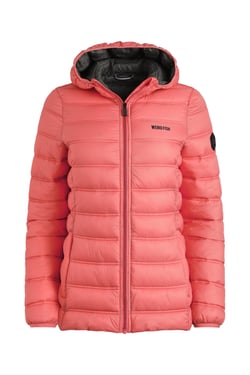 Weird Fish Eshka Lightweight Padded Jacket Coral Spice Size 18