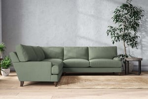 nkuku Marri Corner Sofa | Make To Order | Grand | Brera Linen Jade