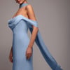 Goddiva Chiffon Scarf - Dusky Blue