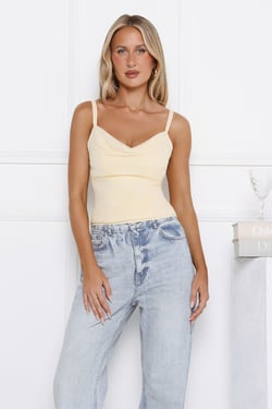 Lead Me To Love Top Yellow
