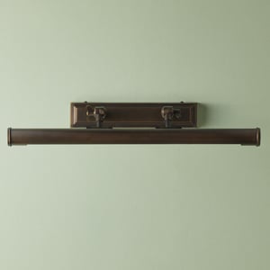 Pitcheroo double arm picture light in bronze