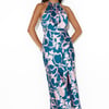 Get On This Level Halter Maxi Dress Blue