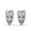 Jeulia Lock Inspired Sterling Silver Earrings