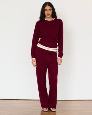 Tove Layered Cashmere Crewneck - Large