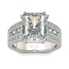 Jeulia Radiant Cut Sterling Silver Ring