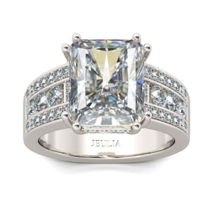 Jeulia Radiant Cut Sterling Silver Ring