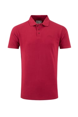 Weird Fish Giles Pique Polo Shirt Garnet Size S