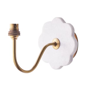 Kamela wall fitting in white